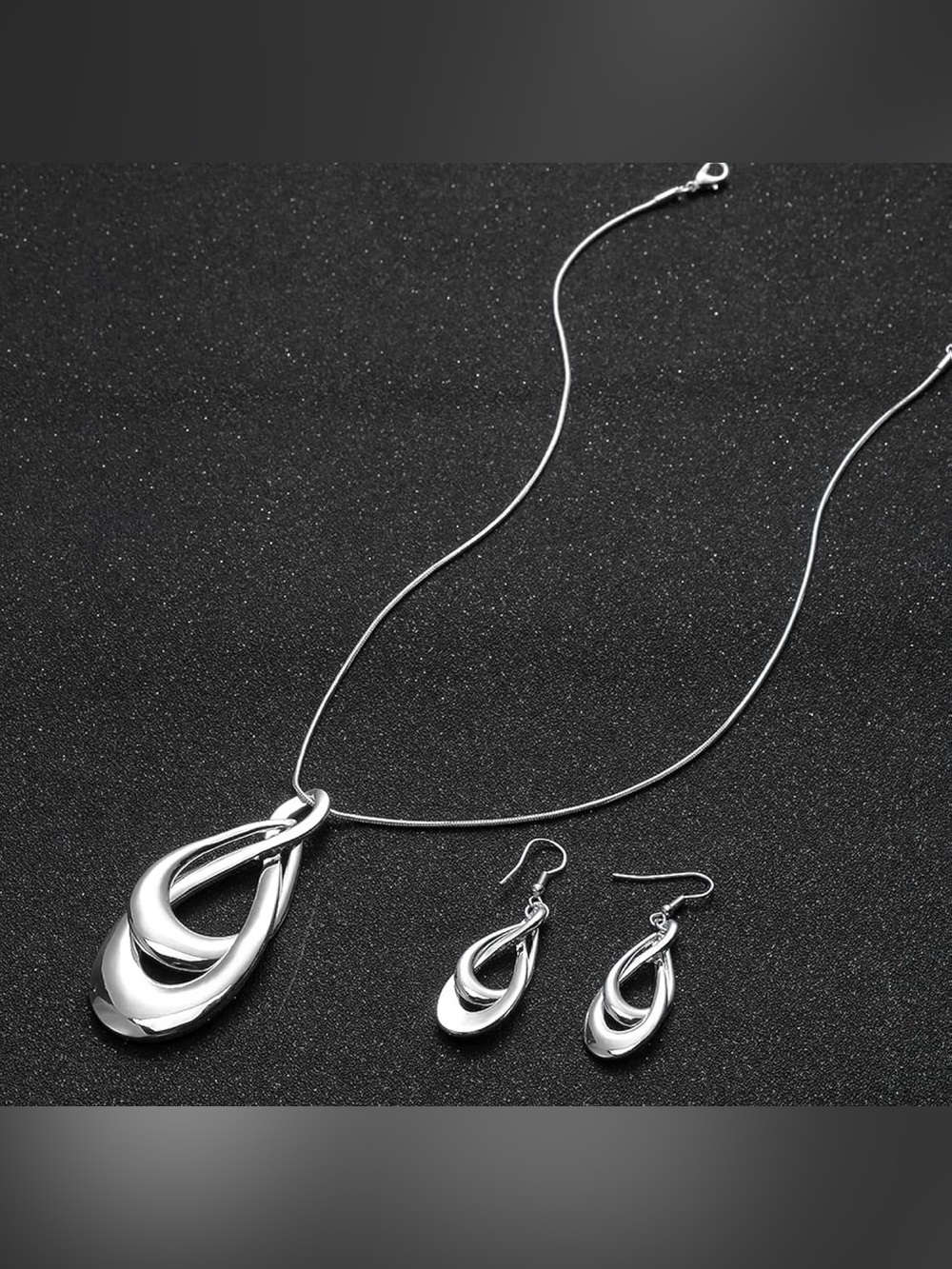 Madison Tyler Teardrop Necklace & Earrings-New